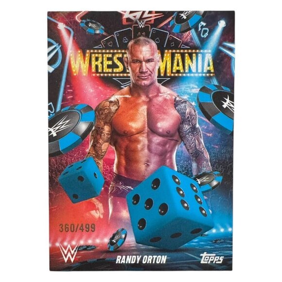 2025 Topps Wrestlemania 41 WWE WORLD Vegas Exclusive Card WM-4 RANDY ORTON /499 - Picture 1 of 4